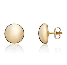 Load image into Gallery viewer, 9CT Yellow Gold Polished Button Stud Earrings, 10mm