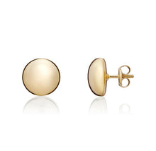 Load image into Gallery viewer, 9CT Yellow Gold Polished Button Stud Earrings, 7.5mm
