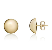 Load image into Gallery viewer, 9CT Yellow Gold Polished Button Stud Earrings, 9.5mm
